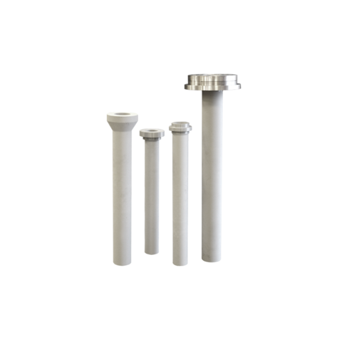 Cylindrical, hollow riser pipes in several sizes with various flange-type connections
