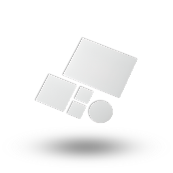 Rectangular/round firing trays made of aluminium oxide ceramic as sintered base and crucible lid