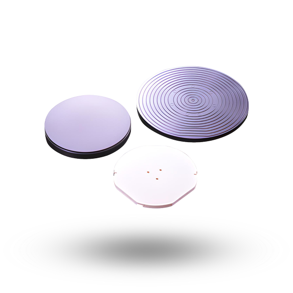 Chucks, integrated mirrors and components for positioning tables made of high-performance technical ceramics
