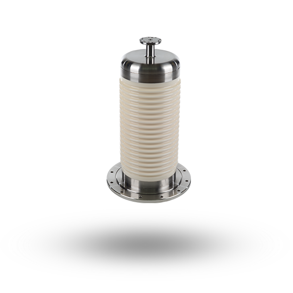 Cylindrical shape with metal at both ends, several elements are separated from each other by notches